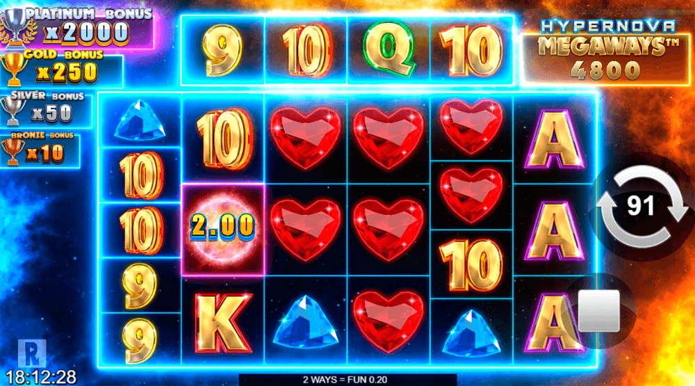 Hypernova Megaways Bonuses